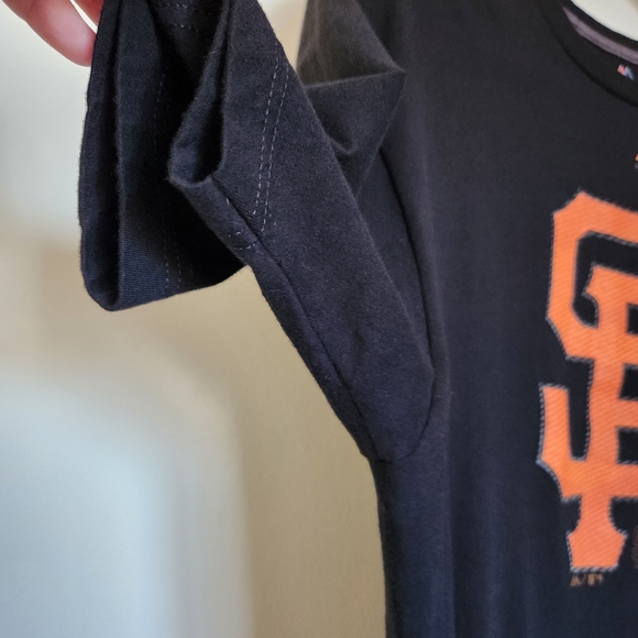 MAJESTIC Triple Peak Black/Orange San Francisco Giants Graphic T-shirt Size XL - Picture 5 of 14